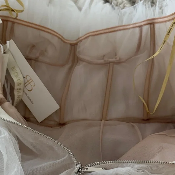 Bronx and Banco White Strapless Wedding Dress - Picture 8 of 10